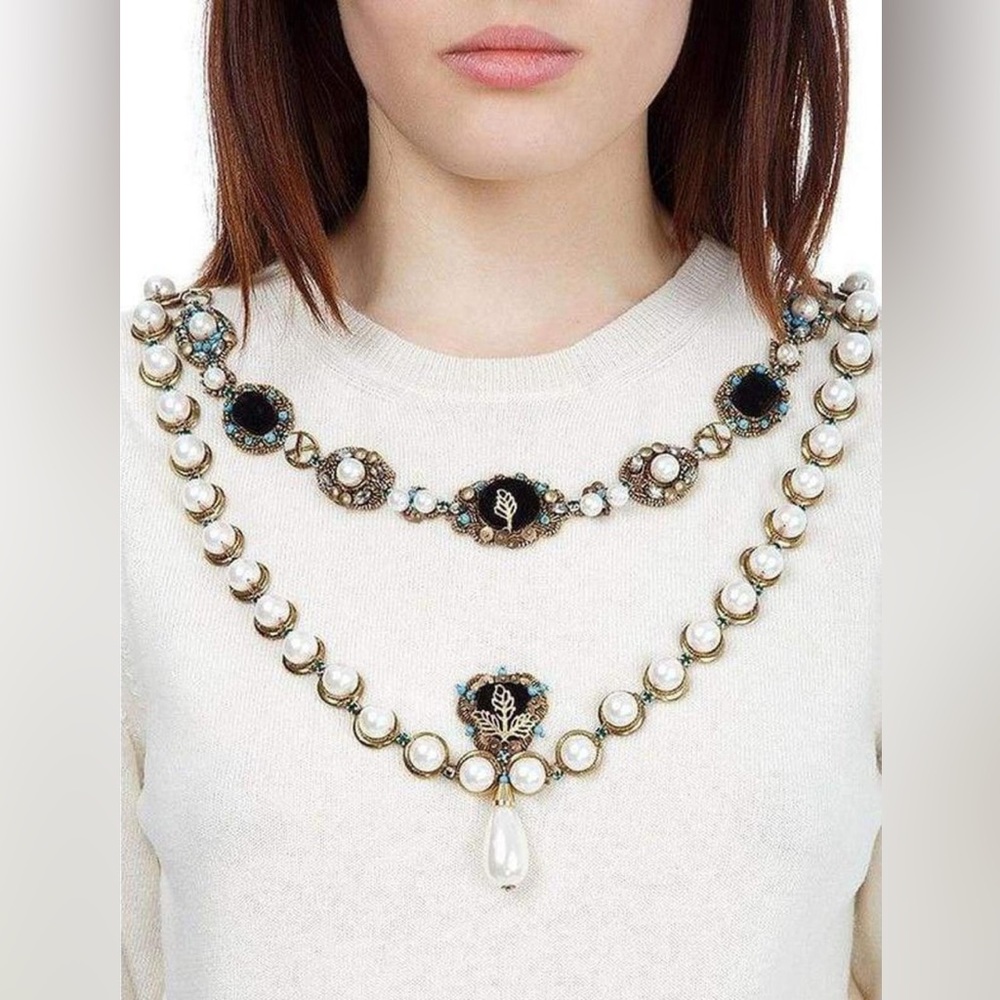 GUCCI Wool Sweater pearl Jewels small cream women’s luxury